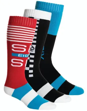 686 Knockout 3-Pack Snowboard Socks - Rad Pack