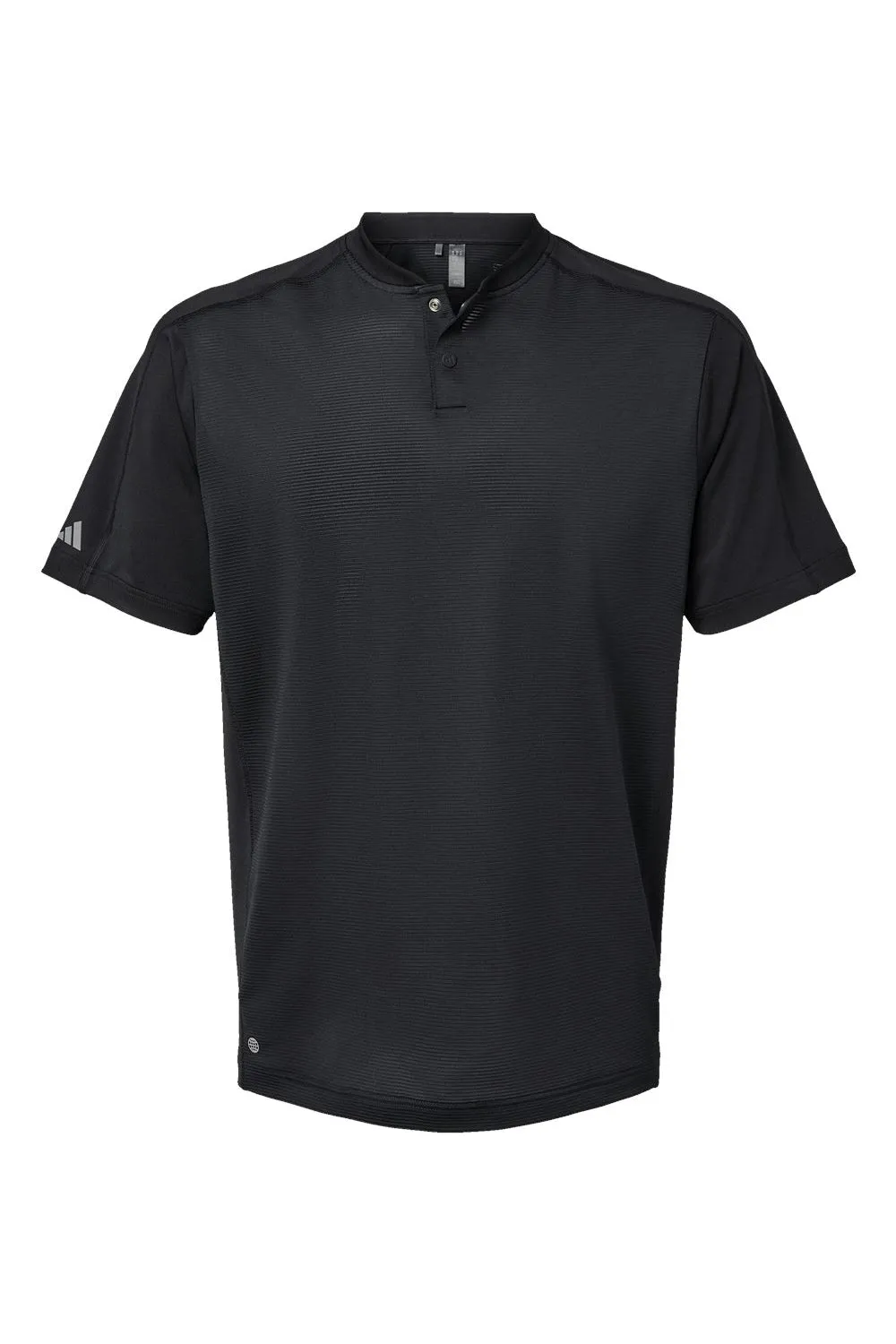 Adidas Mens Sport Collar Short Sleeve Polo Shirt - Black - NEW