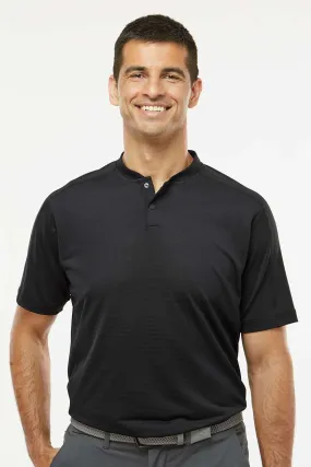 Adidas Mens Sport Collar Short Sleeve Polo Shirt - Black - NEW