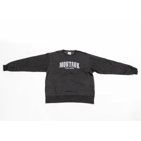 Adult Montauk The End Embroidered Crewneck in Oxford