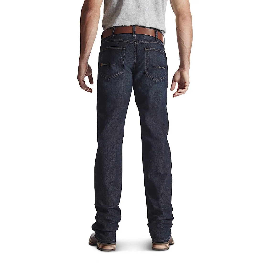 Ariat Mens Rebar M5 Durastretch Basic Slim Fit Straight Leg Jean Blackstone