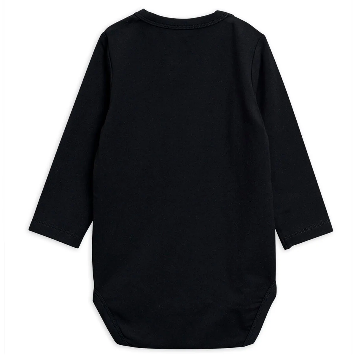 Basic Bodysuit in Black by Mini Rodini - Last One In Stock - 56/62 (1-4 Months)