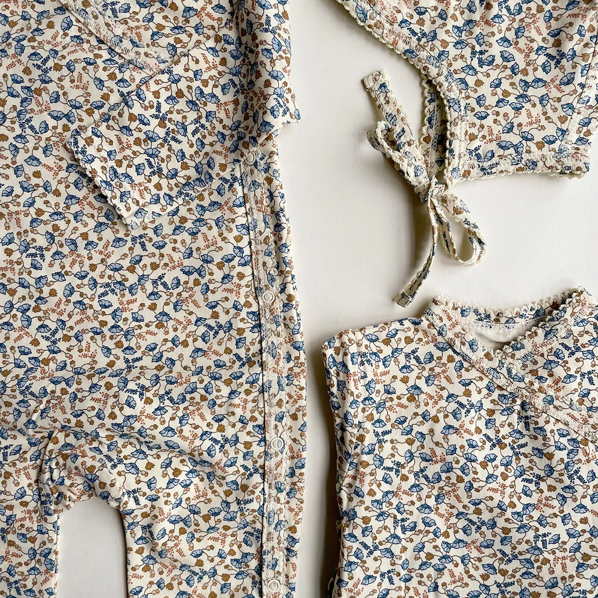 Basic Wrap Onesie in Eternelle by Konges Sløjd - Last One In Stock - 0-1 Months