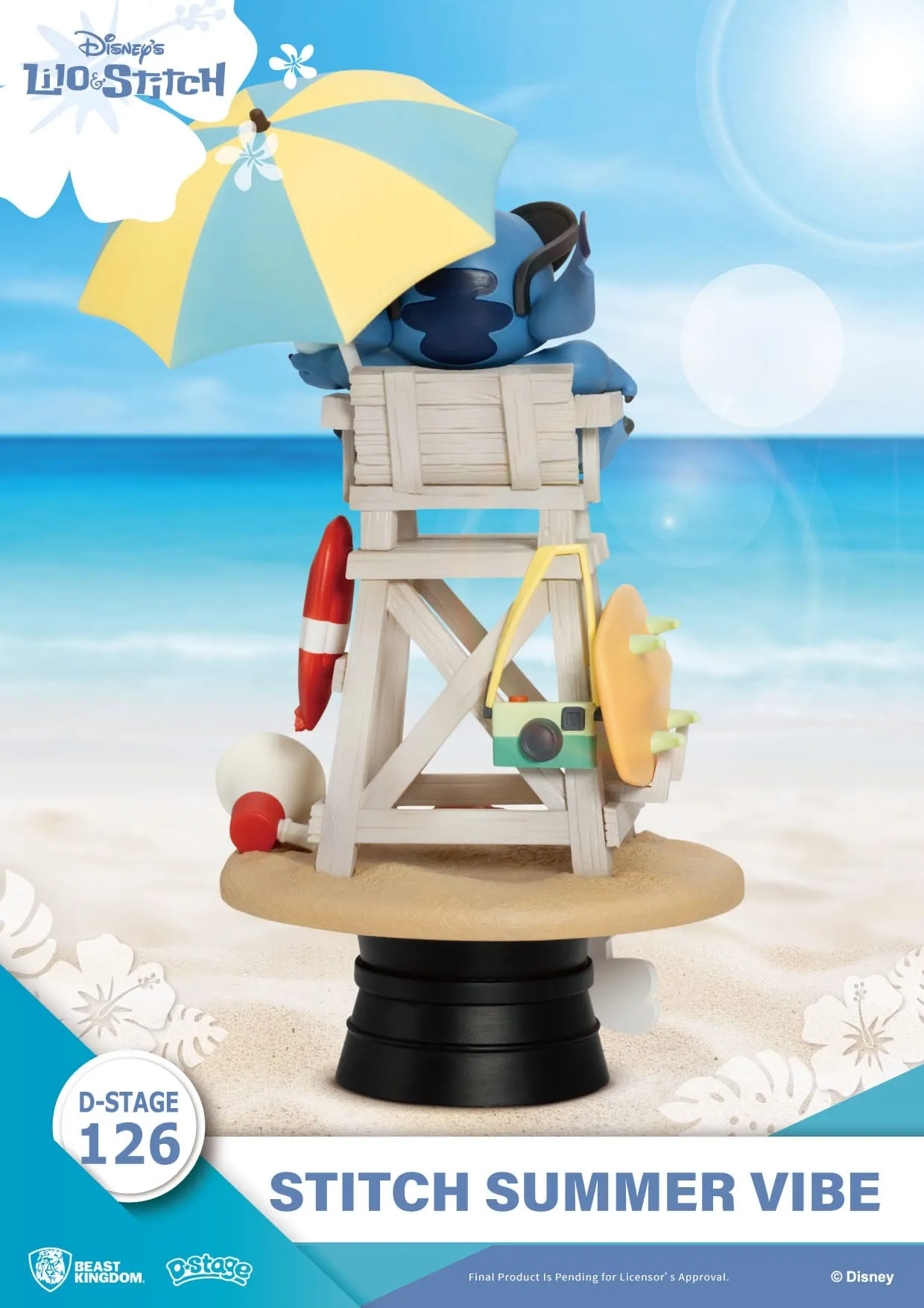Beast Kingdom Disney Stitch Summer Vibe D-Stage PVC Diorama Statue