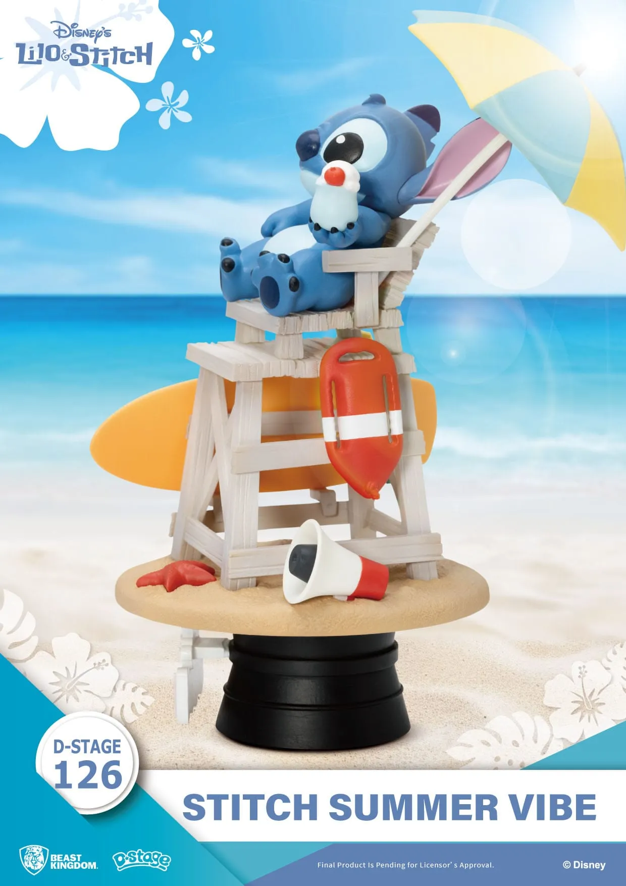 Beast Kingdom Disney Stitch Summer Vibe D-Stage PVC Diorama Statue