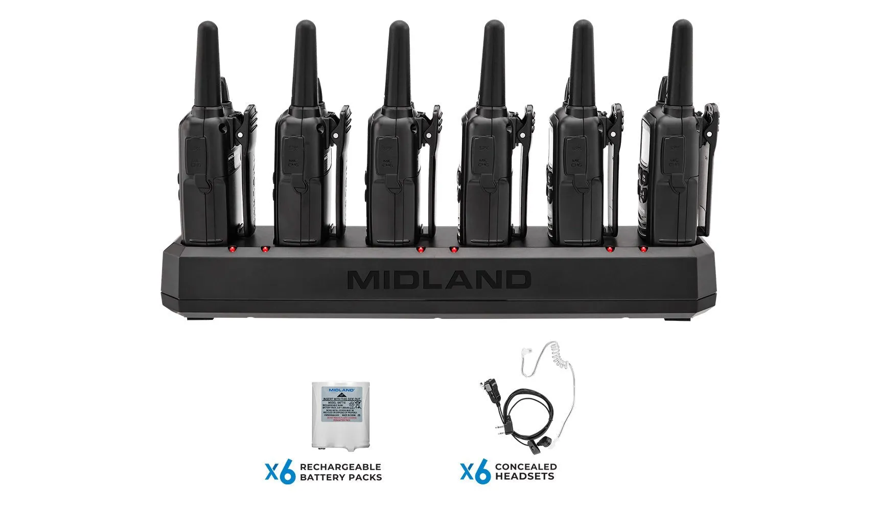 BizTalk® FRS Two-Way Business Radio Six-Slotted Desktop Charger BGC600