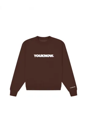 BLOCK CREWNECK | BROWN