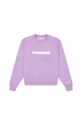 BLOCK CREWNECK | LILAC