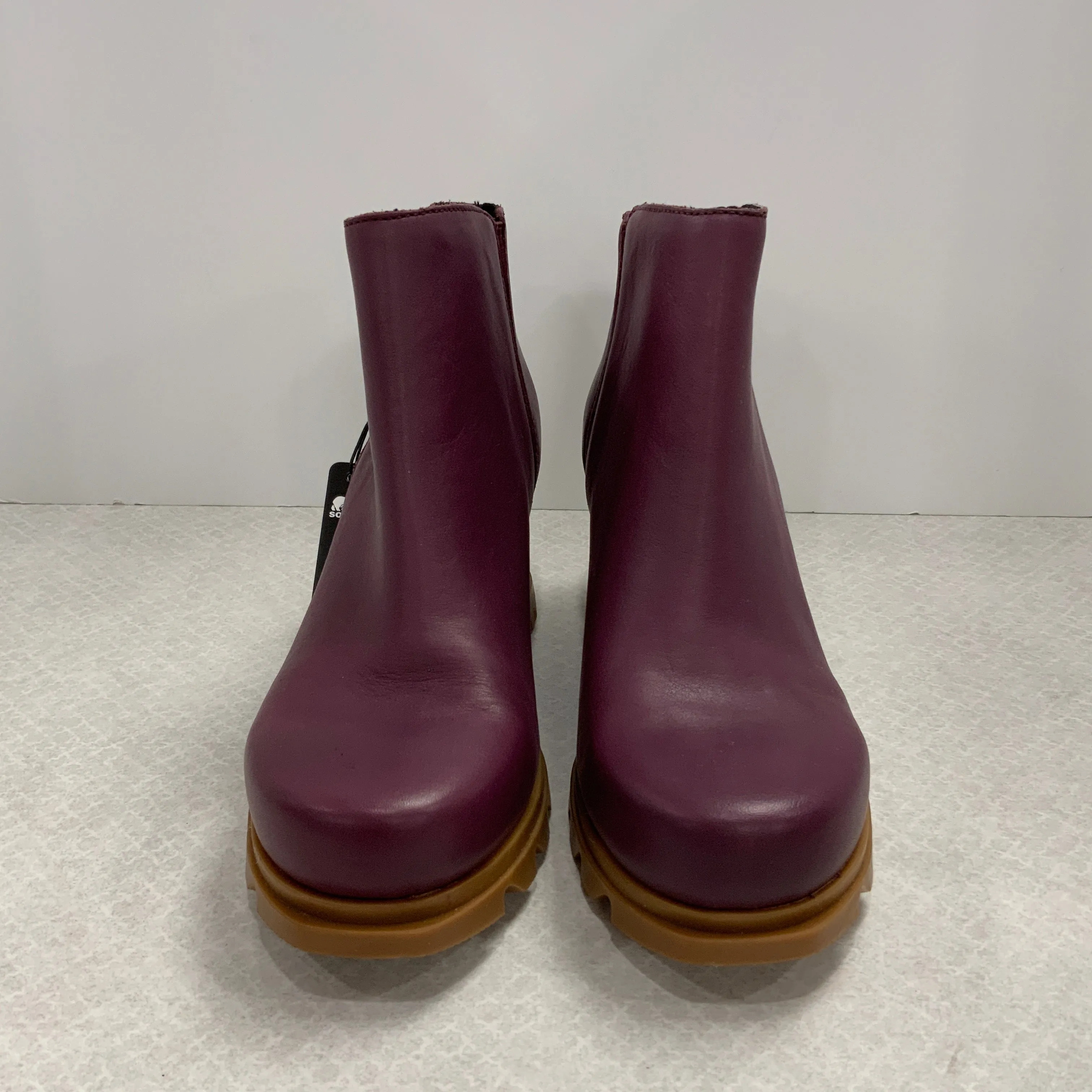 Boots Ankle Heels By Sorel In Purple, Size: 8