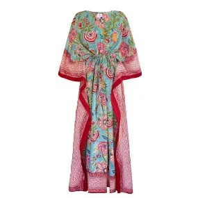 Bora Bora Botanical Maxi Kaftan