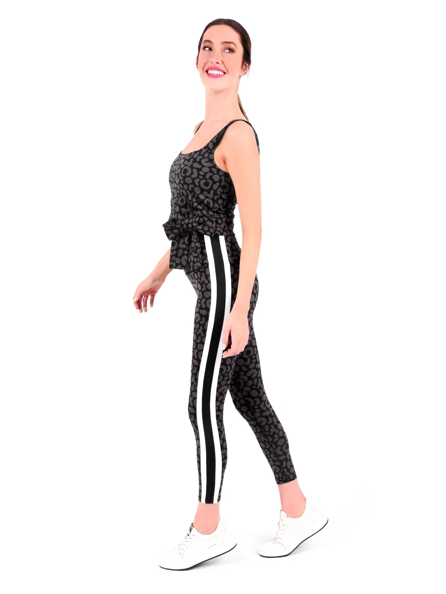 Bow Sport Crop - Noir Cheetah