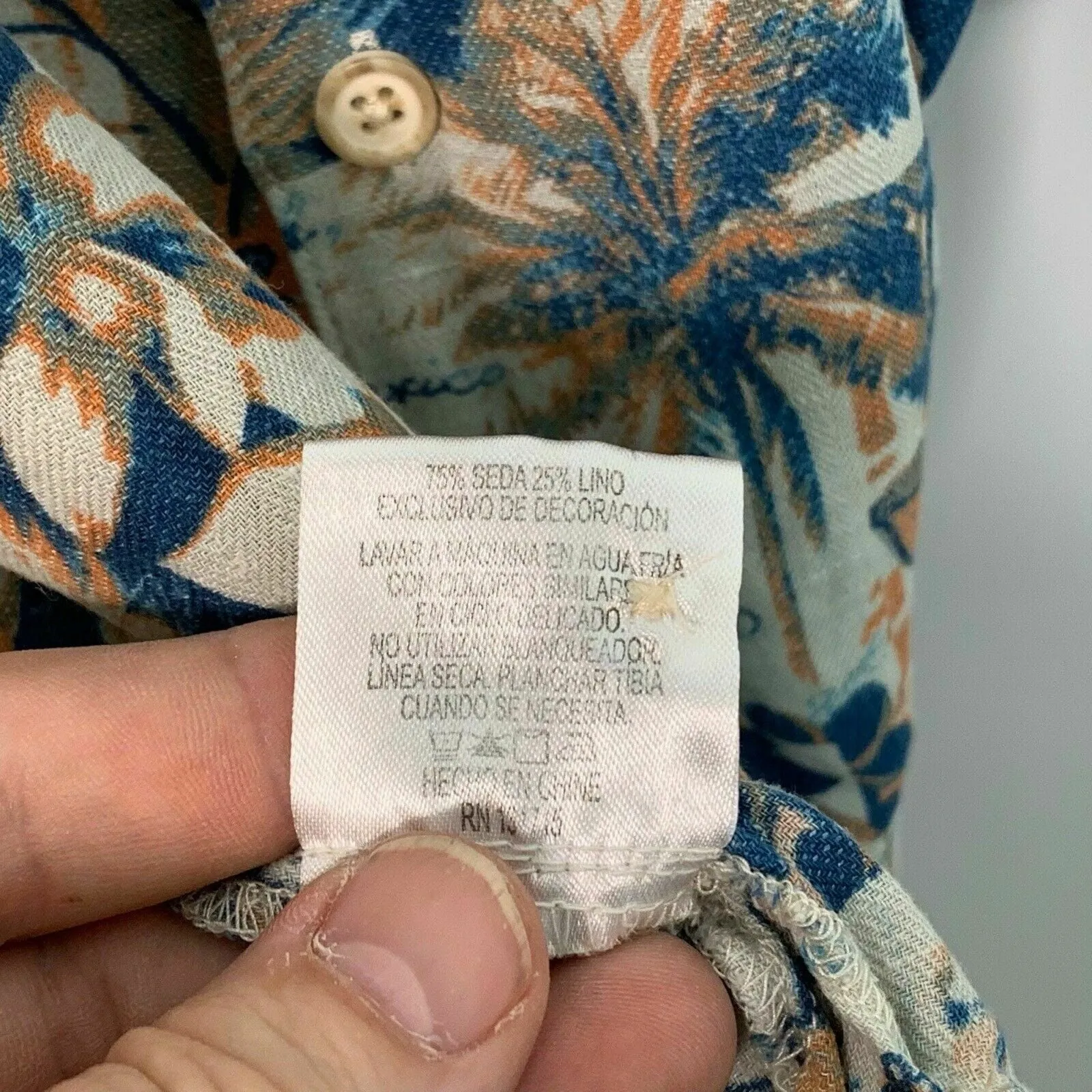Captivating Margaritaville Mens Floral Hawaiian Shirt - Beige, Size L