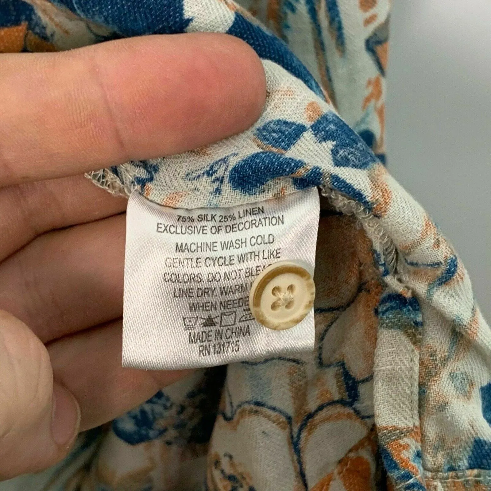 Captivating Margaritaville Mens Floral Hawaiian Shirt - Beige, Size L