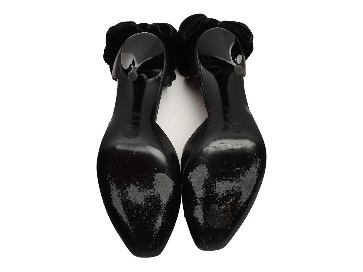 Chanel Black Bow Pumps