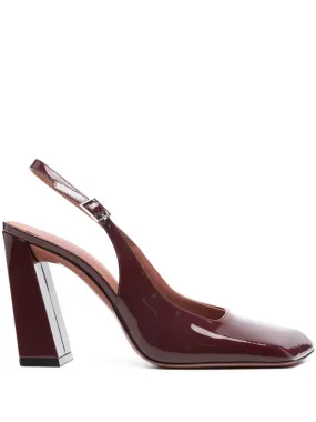 CHARLOTTE PATENT LEATHER SLINGBACK PUMPS