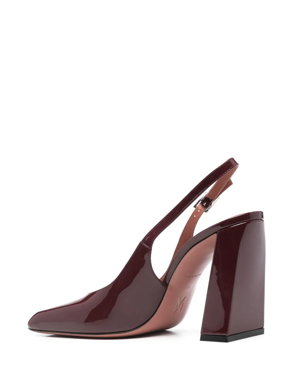 CHARLOTTE PATENT LEATHER SLINGBACK PUMPS