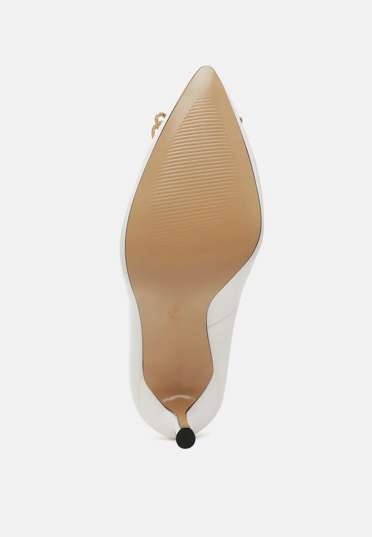 Cirrus Diamante Embellished Brooch Pumps By Ruw