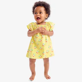 Clearance baby picnic dress & bloomer set in rainbow cutout suns