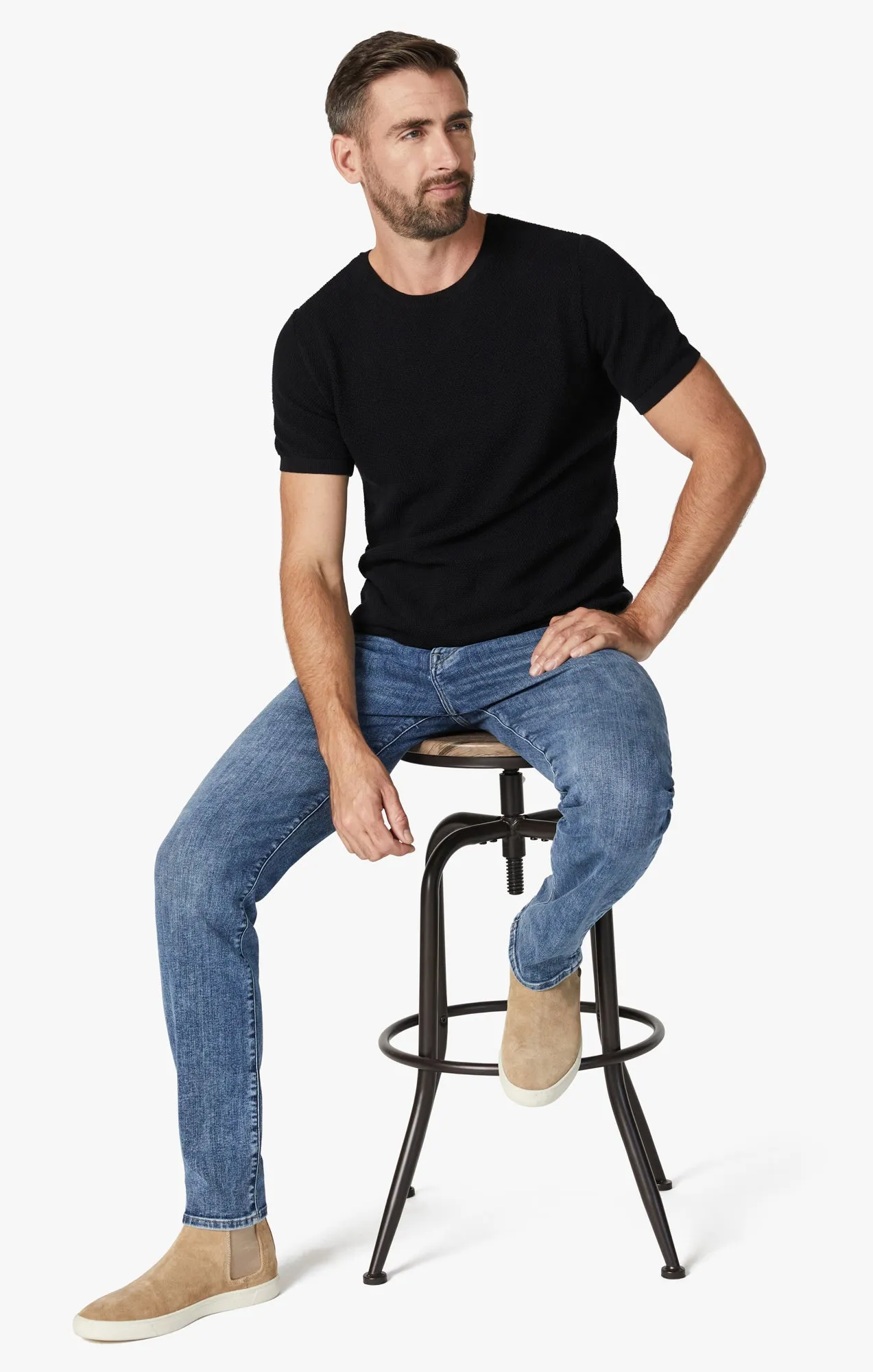 Cool Tapered Leg Jeans In Dark Organic