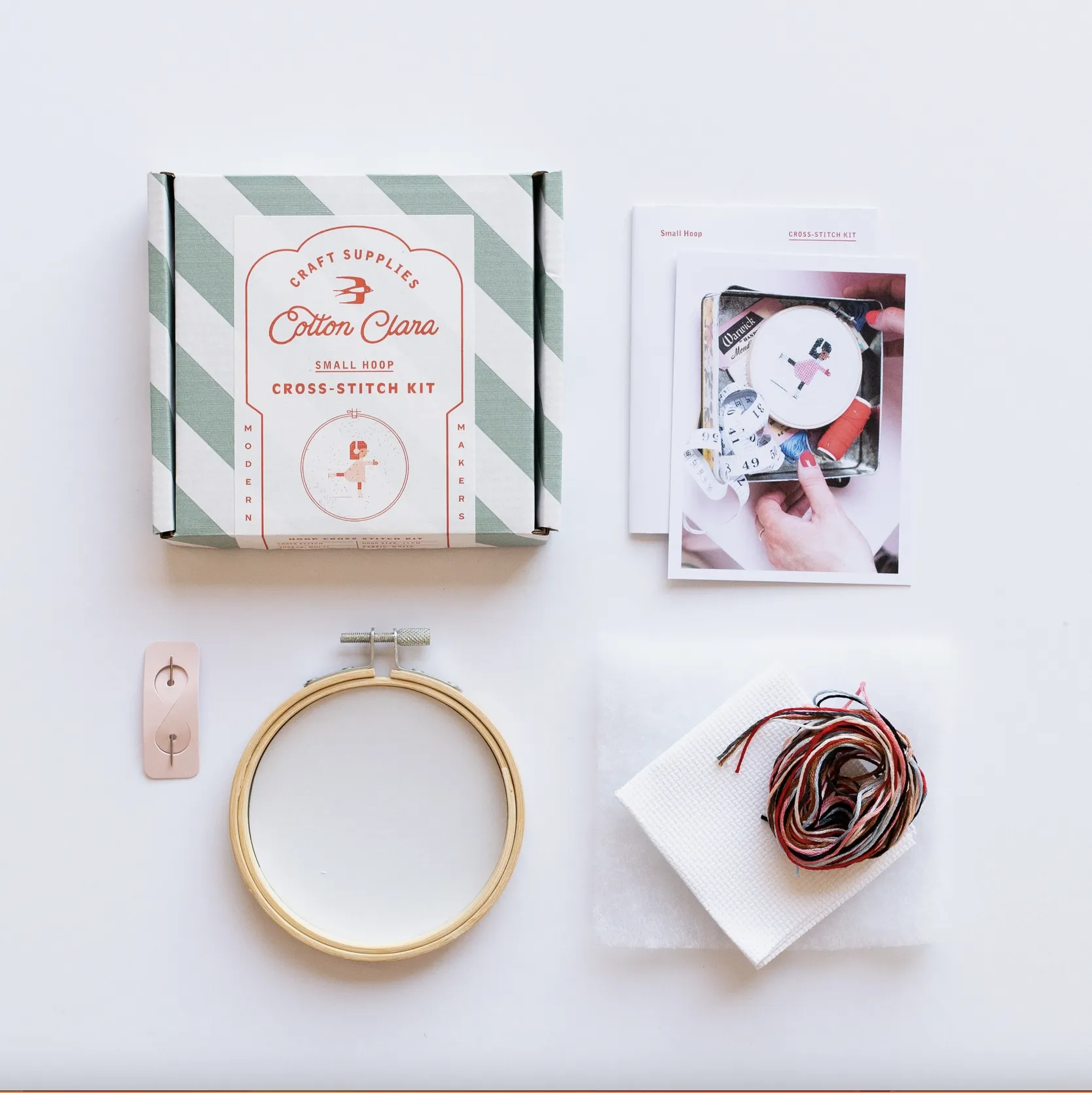Cotton Clara : Cross Stitch Kit - Samantha Purdy Ice Skater