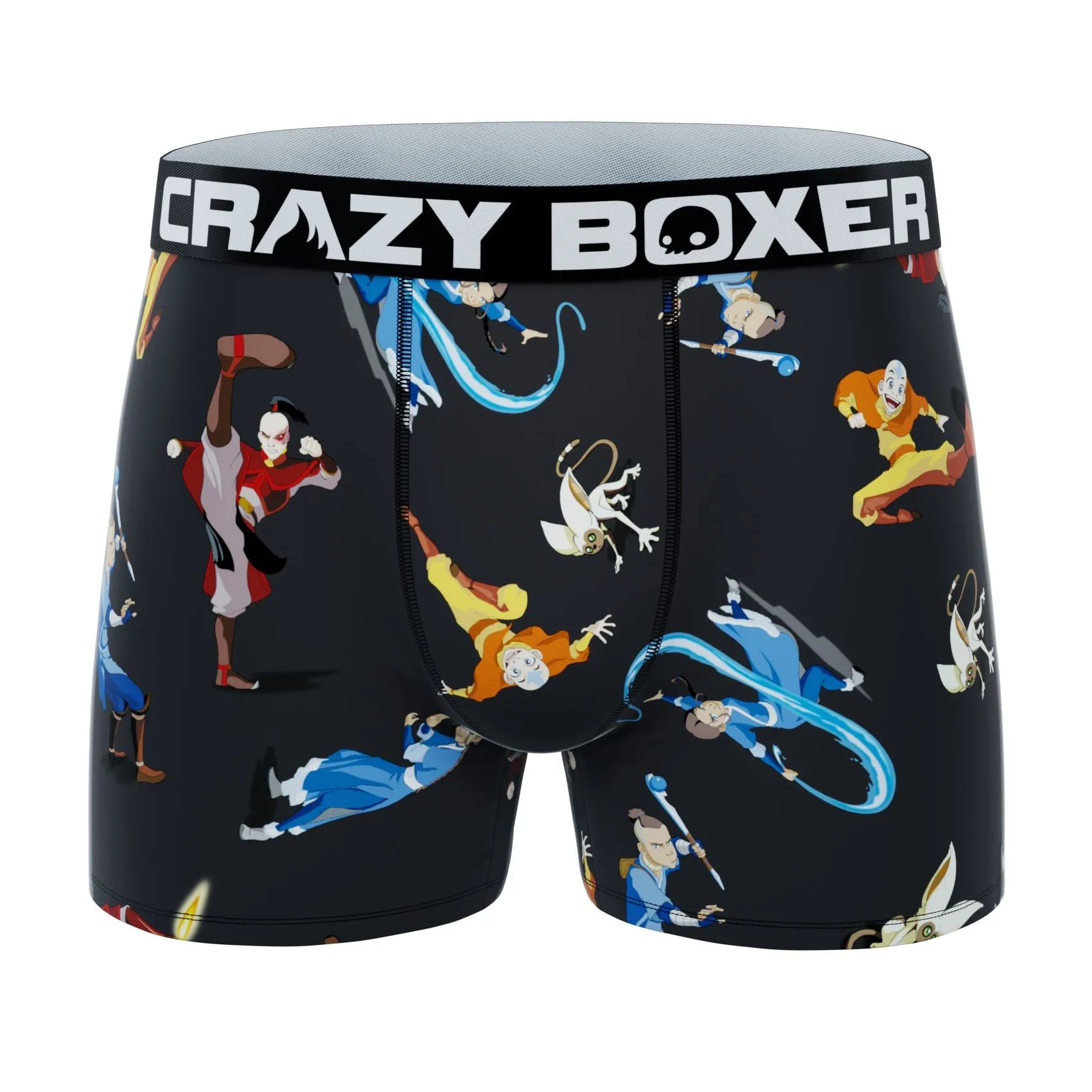 CRAZYBOXER Avatar Black Men's Boxer Briefs (3 pack)