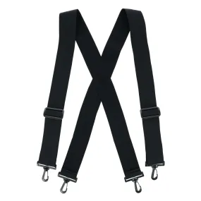 CTM® Big & Tall Elastic TSA Compliant Suspenders with Swivel Hook Ends