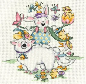 Easter Menagerie Counted Cross Stitch Leaflet
