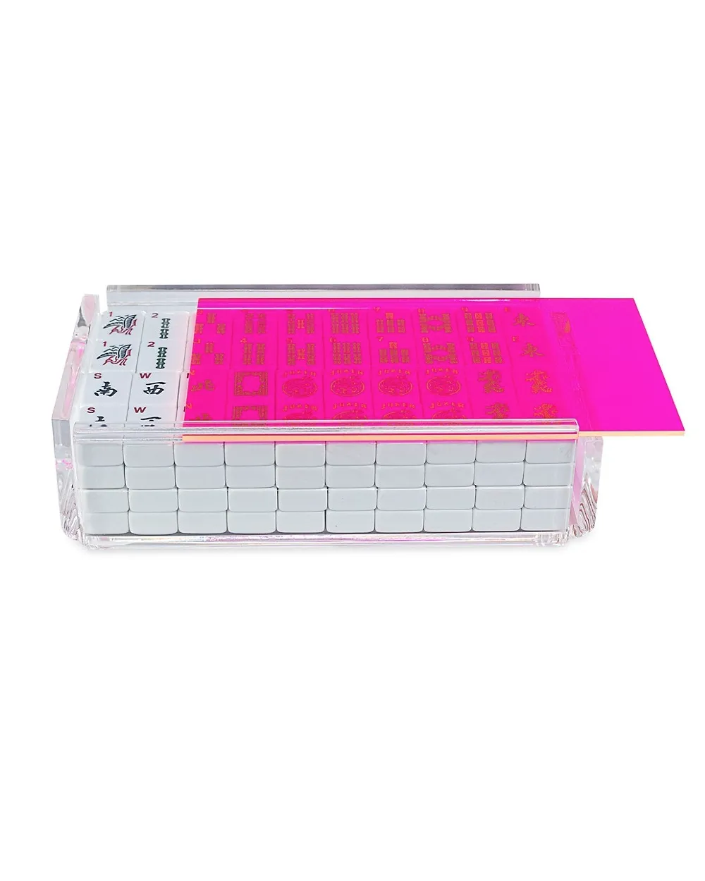 'El Majong' Luxe Majong Set in Neon Pink