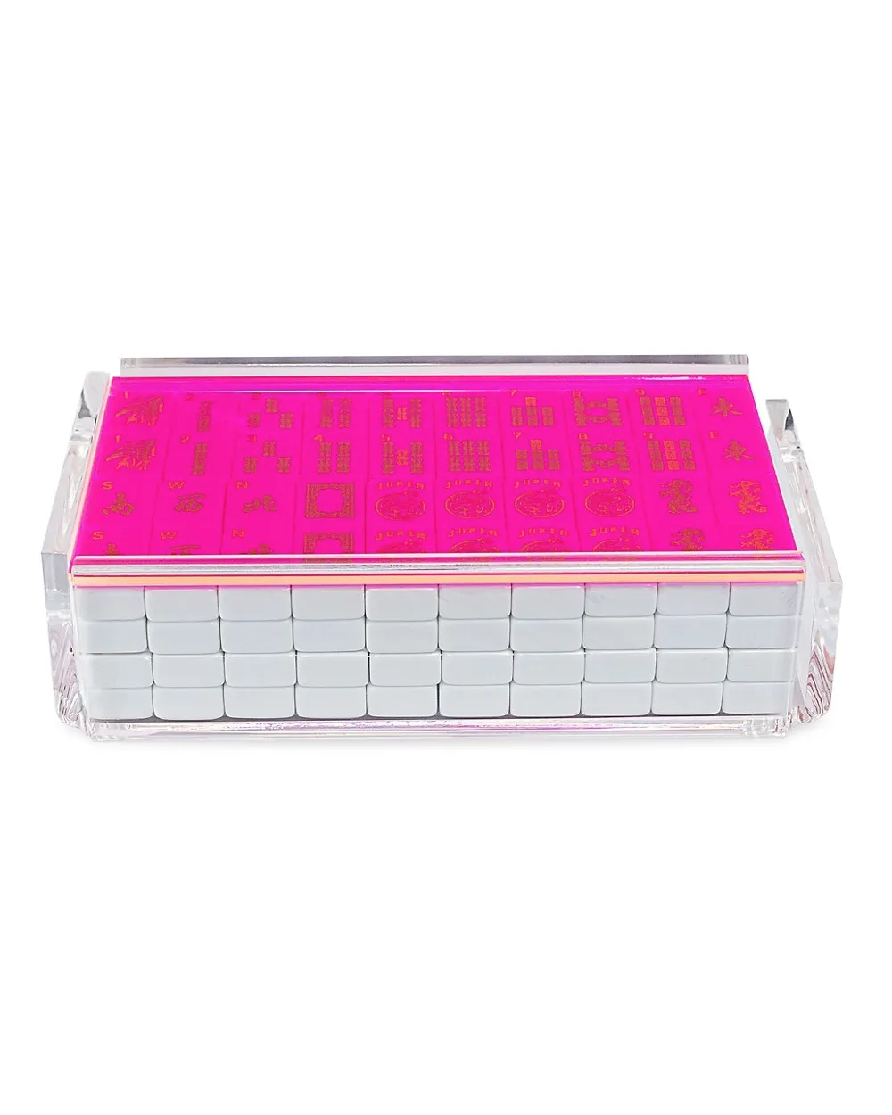 'El Majong' Luxe Majong Set in Neon Pink