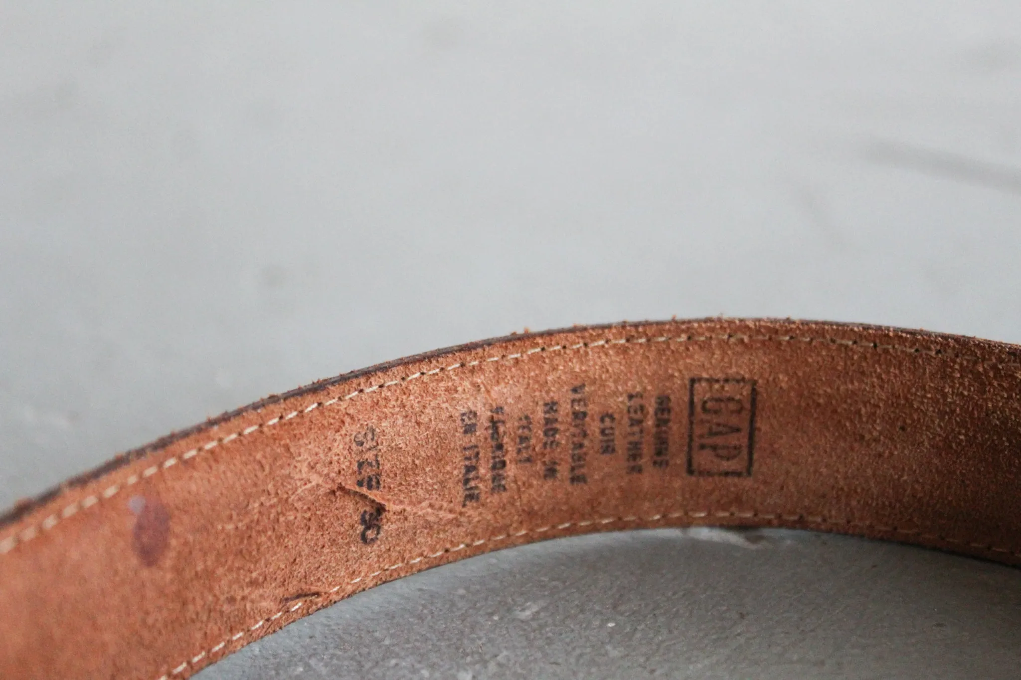equestrian leather belt