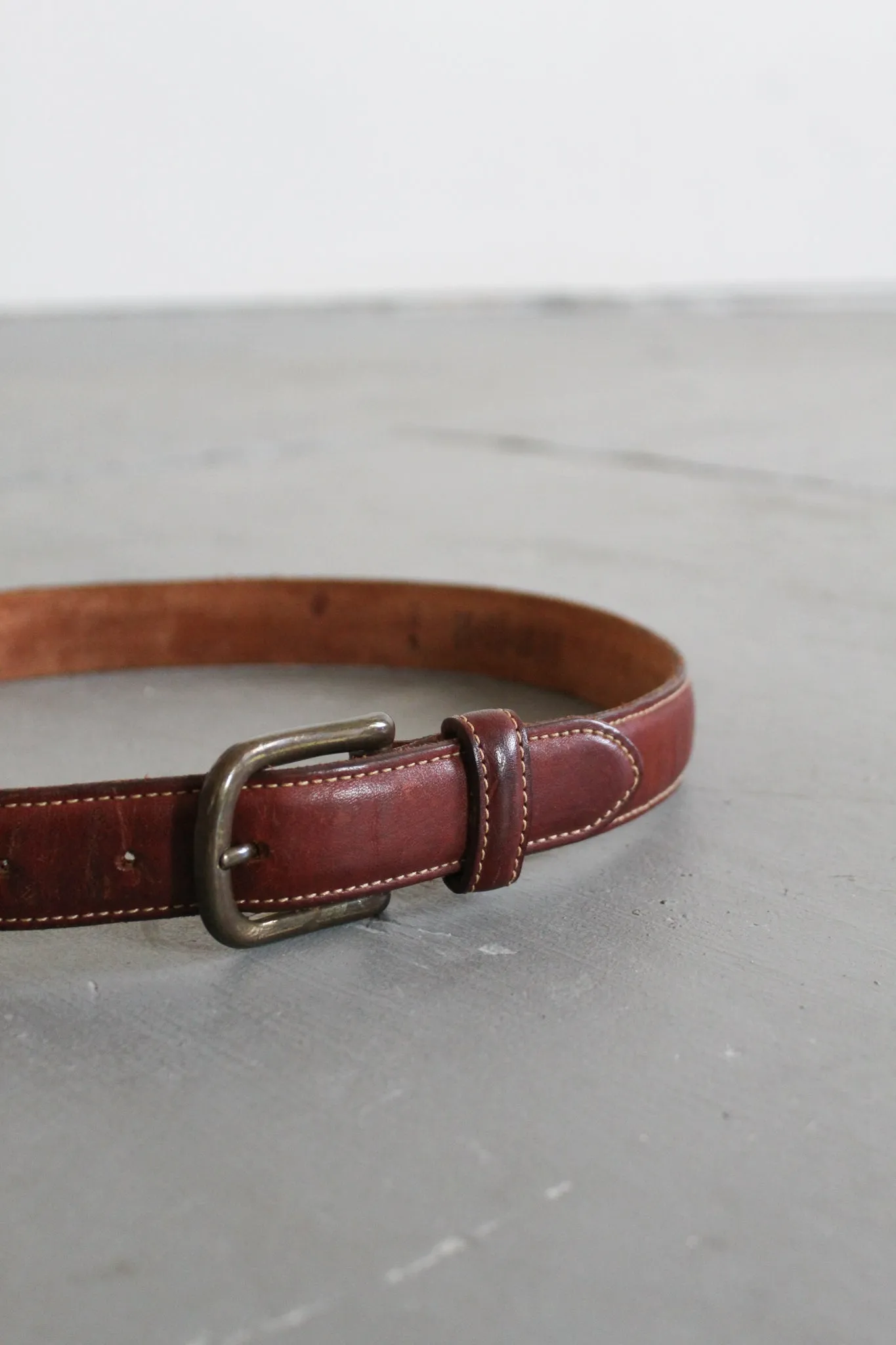 equestrian leather belt