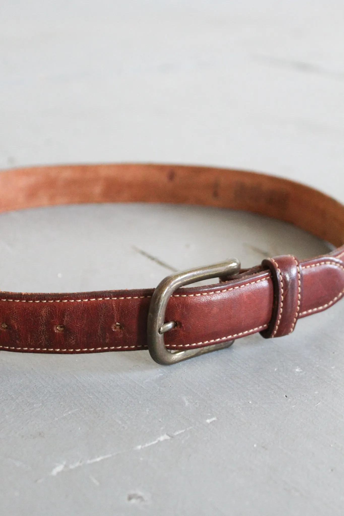 equestrian leather belt