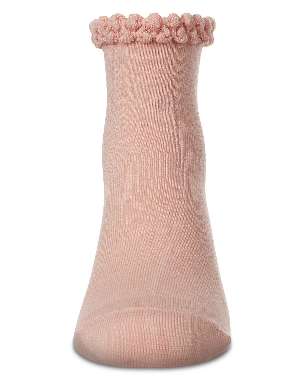 Girls' Bubble Stitch Welt Anklet Socks