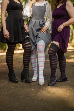 Gossamer Stripes Extraordinary Thigh High