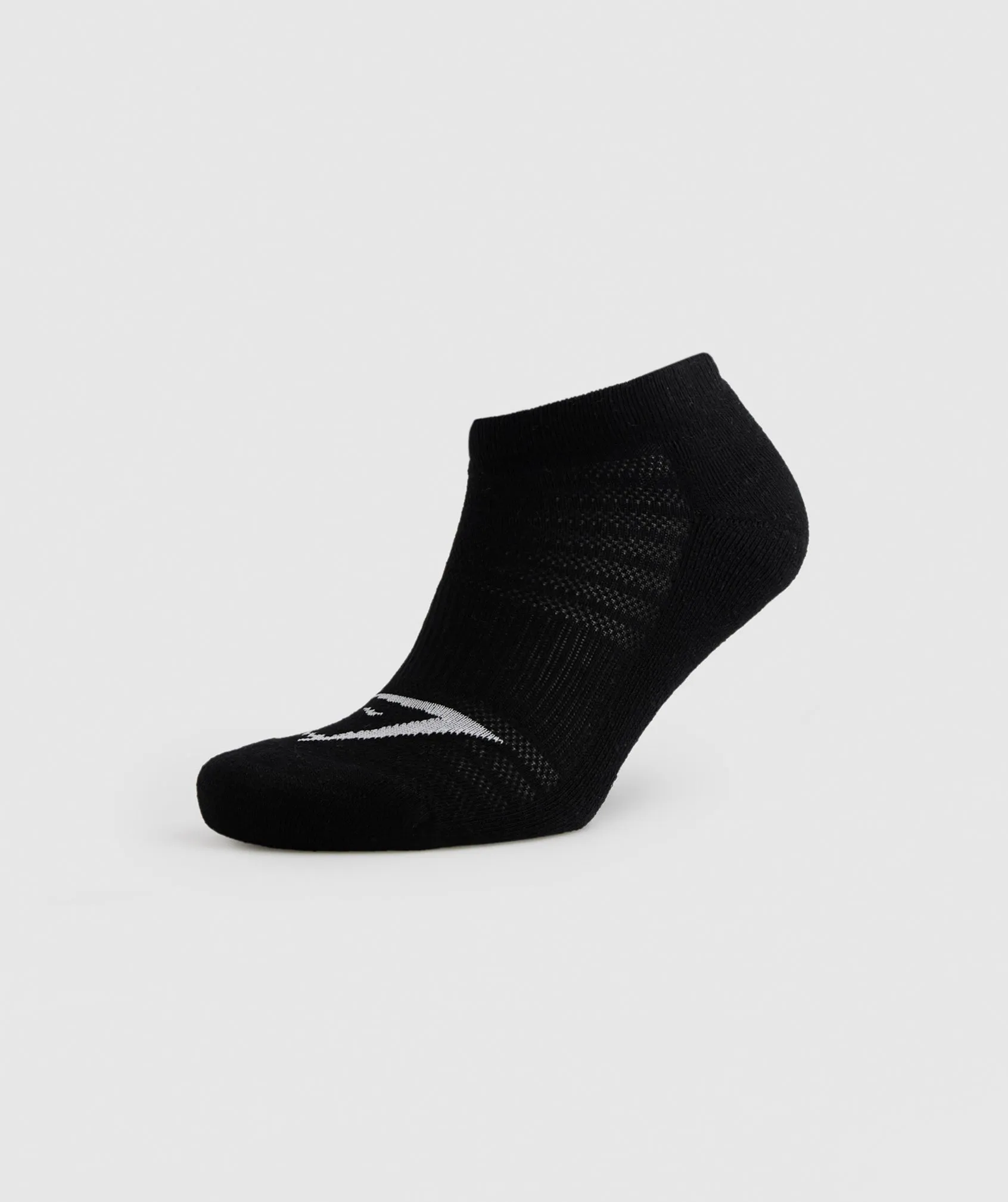 Gymshark Ankle Socks 3pk - White/Black/Light Grey Core Marl