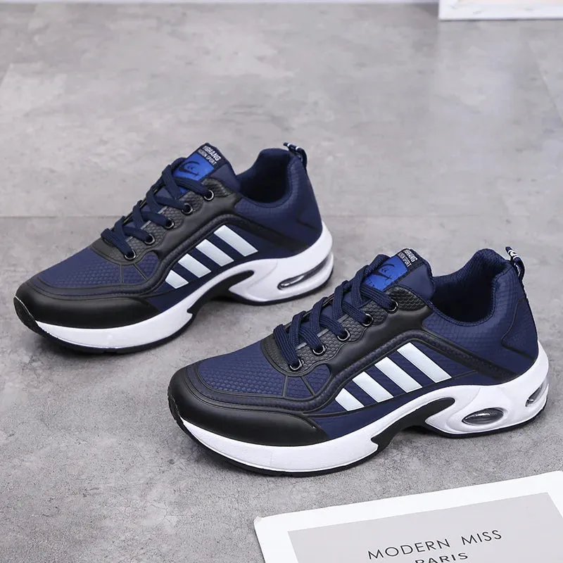 Hot Sale White Sneakers Man Fashion Air Cushion Running Shoes Men Athletic Sneakers Breathable Trainers Men Sports Tennis Shoes