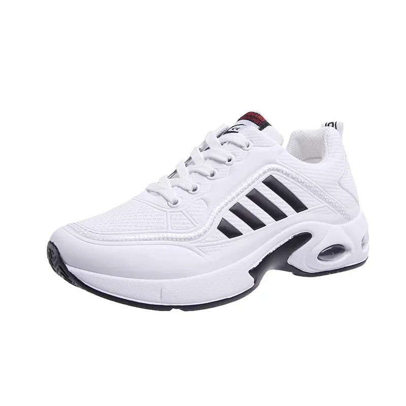 Hot Sale White Sneakers Man Fashion Air Cushion Running Shoes Men Athletic Sneakers Breathable Trainers Men Sports Tennis Shoes