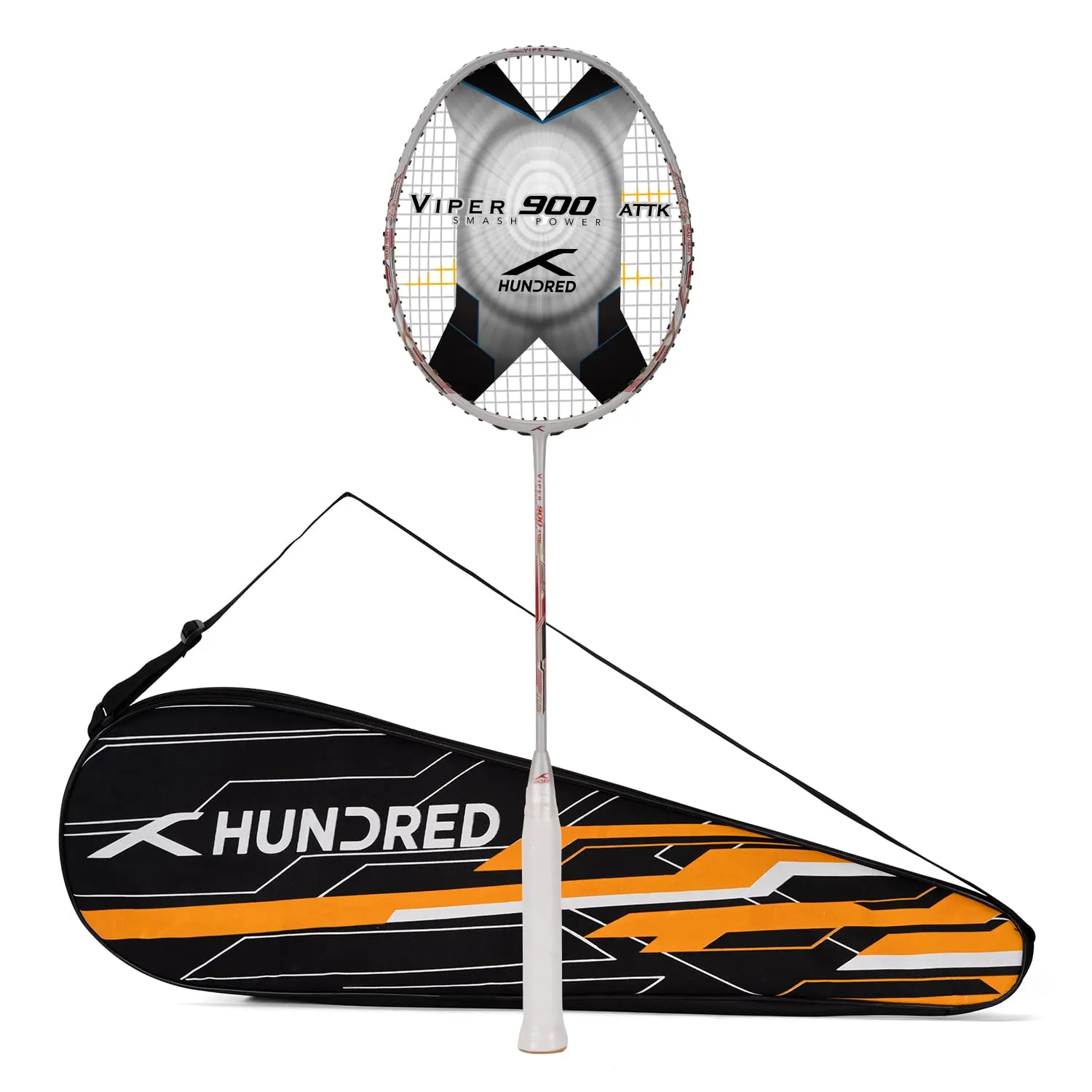 Hundred Viper 900 Carbon Fibre Strung Badminton Racquet