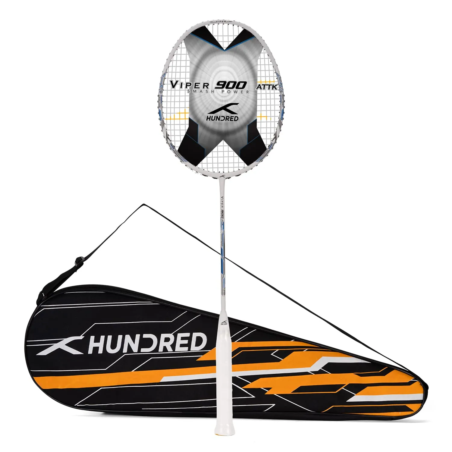 Hundred Viper 900 Carbon Fibre Strung Badminton Racquet