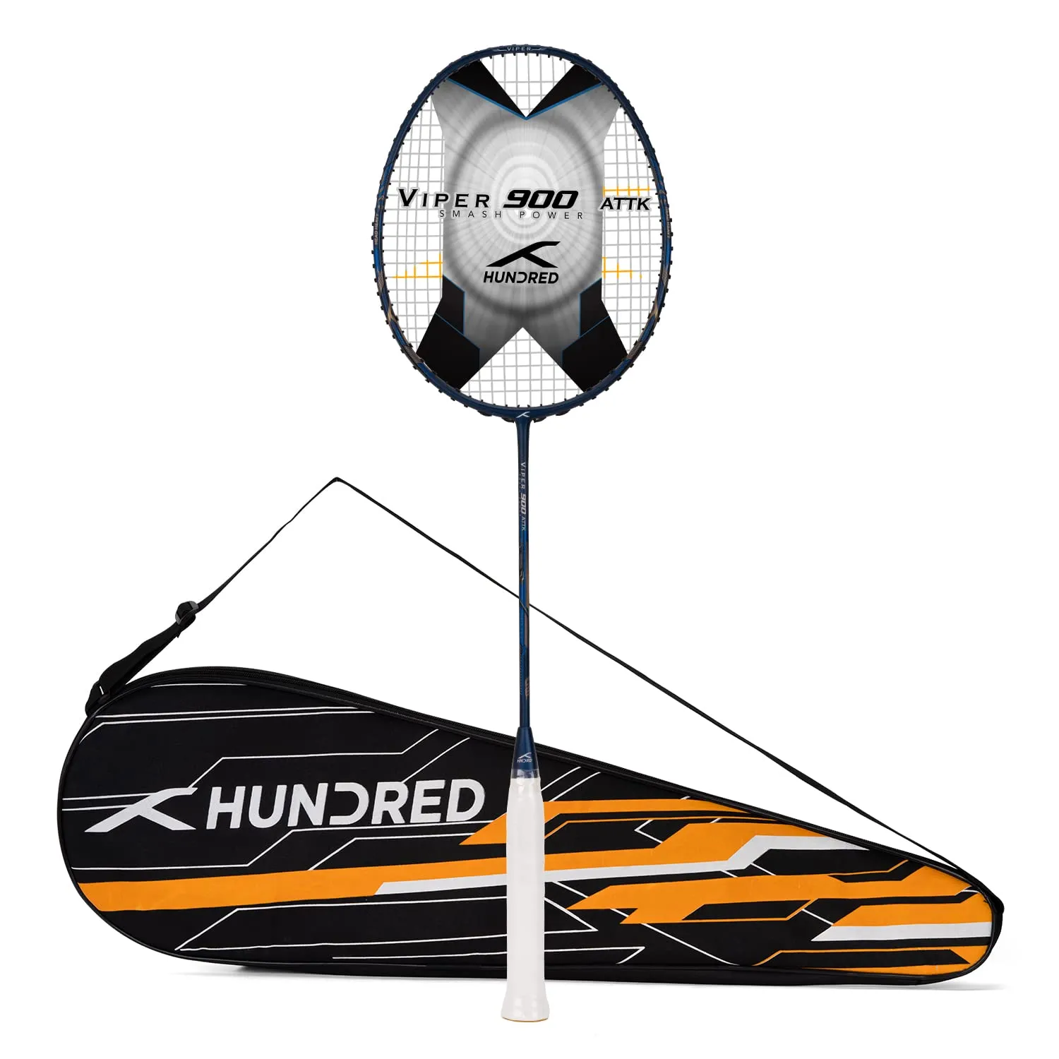 Hundred Viper 900 Carbon Fibre Strung Badminton Racquet