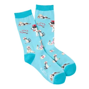 K Bell Womens Veterinarian Sock