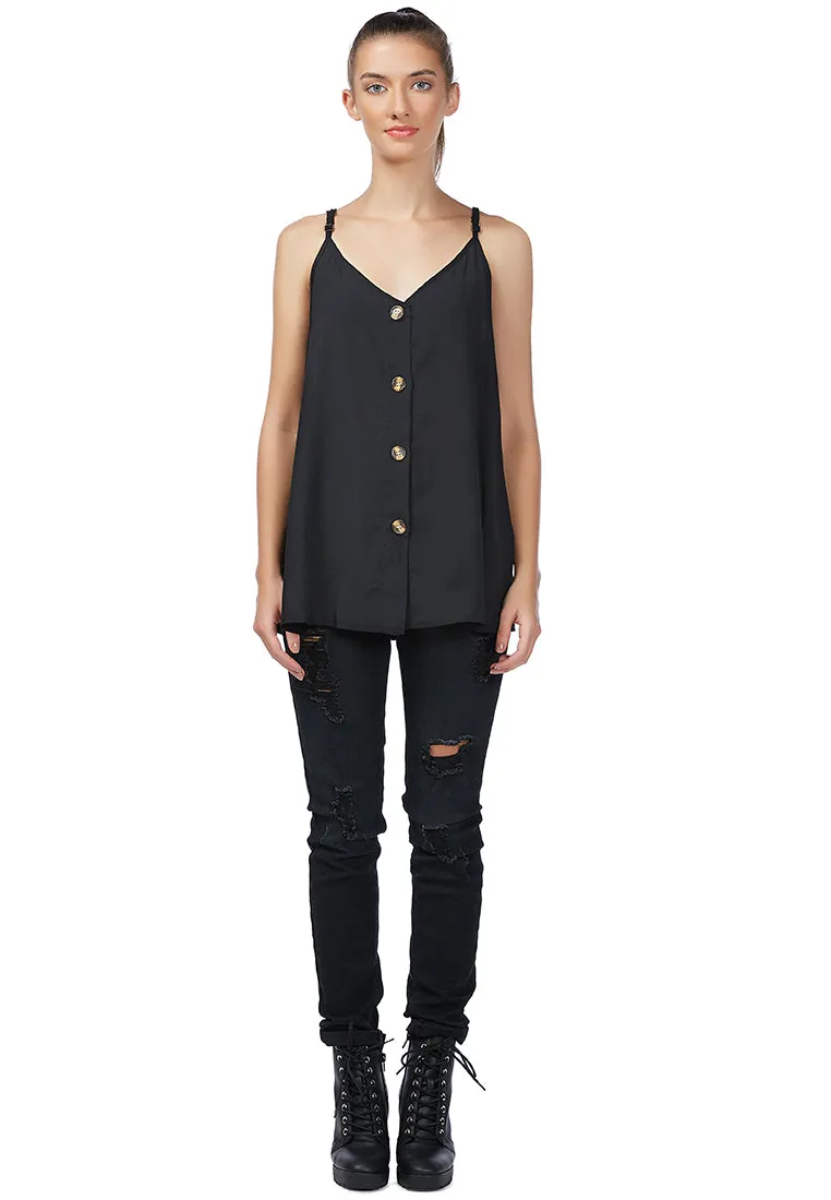 Long Spaghetti Tank Top