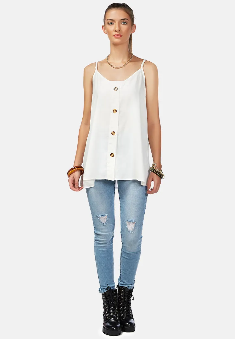 Long Spaghetti Tank Top