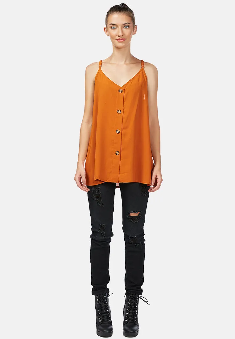 Long Spaghetti Tank Top