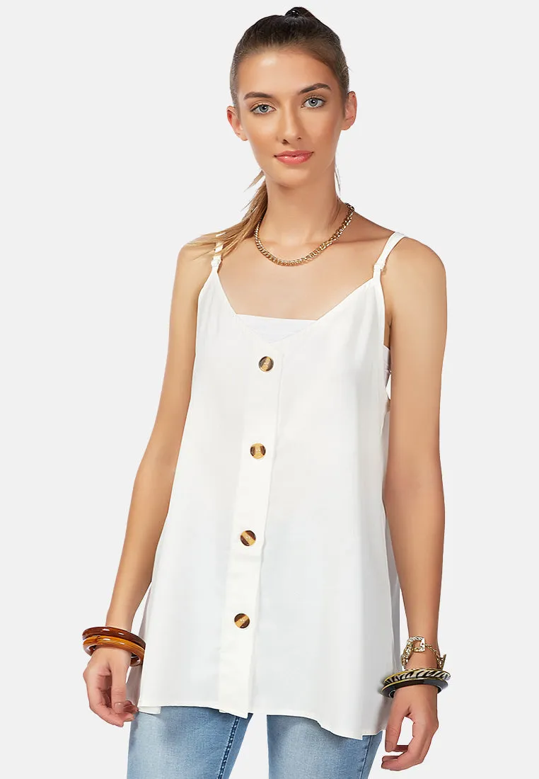 Long Spaghetti Tank Top