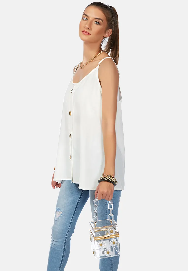 Long Spaghetti Tank Top