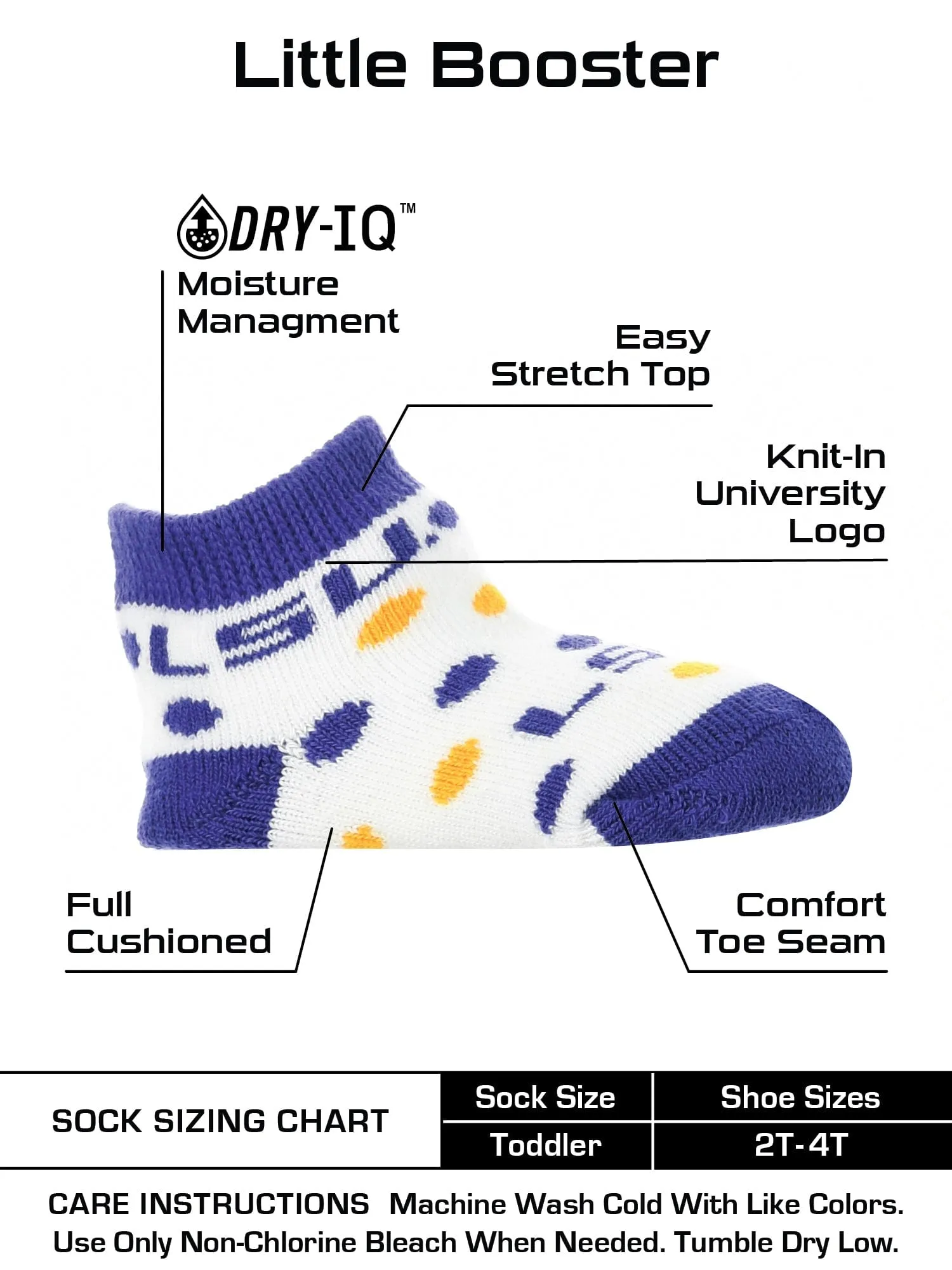 LSU Tigers Toddler Socks Low Cut Little Fan