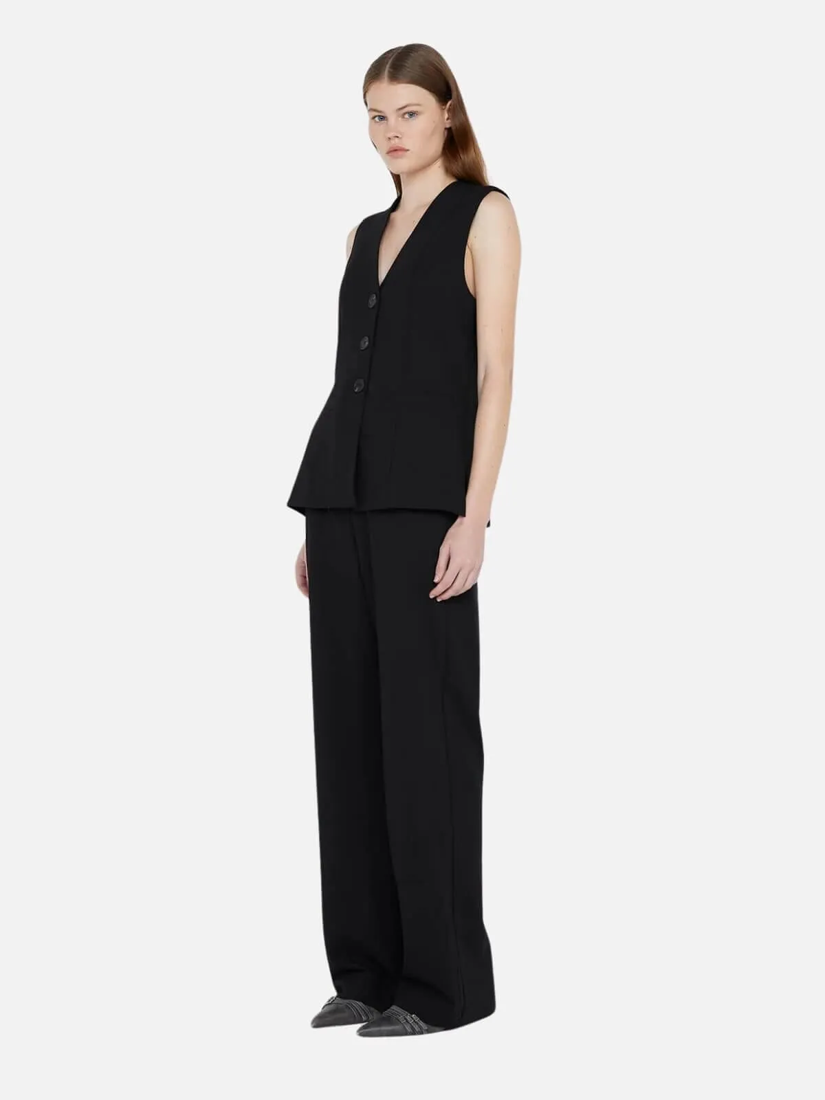 Mana Straight Leg Pant - Black