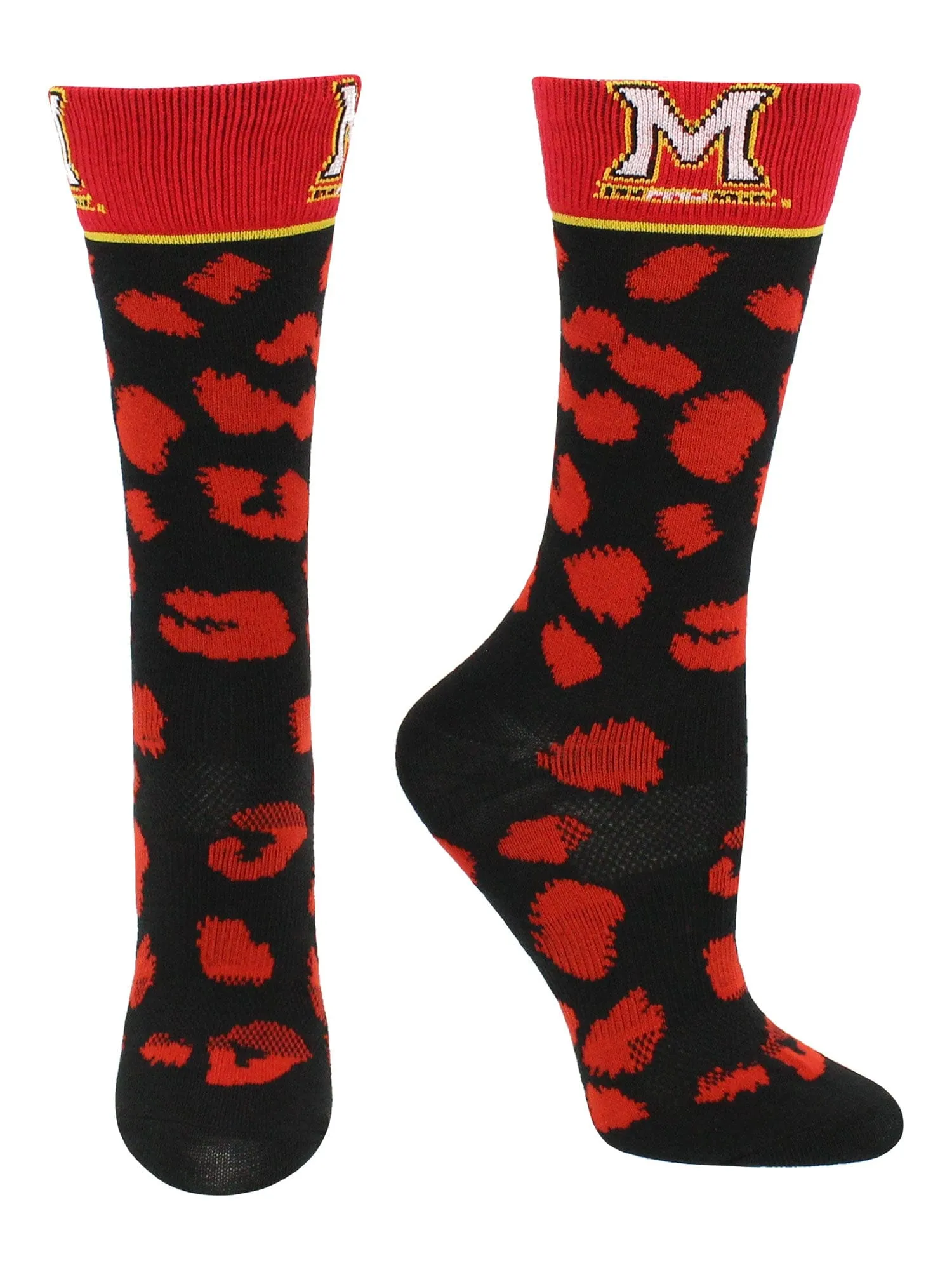 Maryland Terrapins Socks Womens Savage Crew Socks