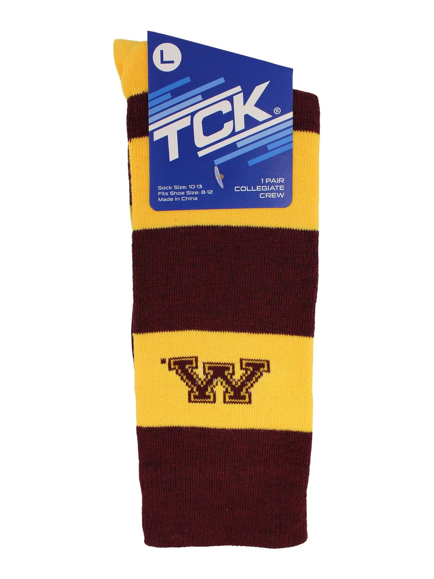 Minnesota Golden Gophers Socks Game Day Striped Crew Socks